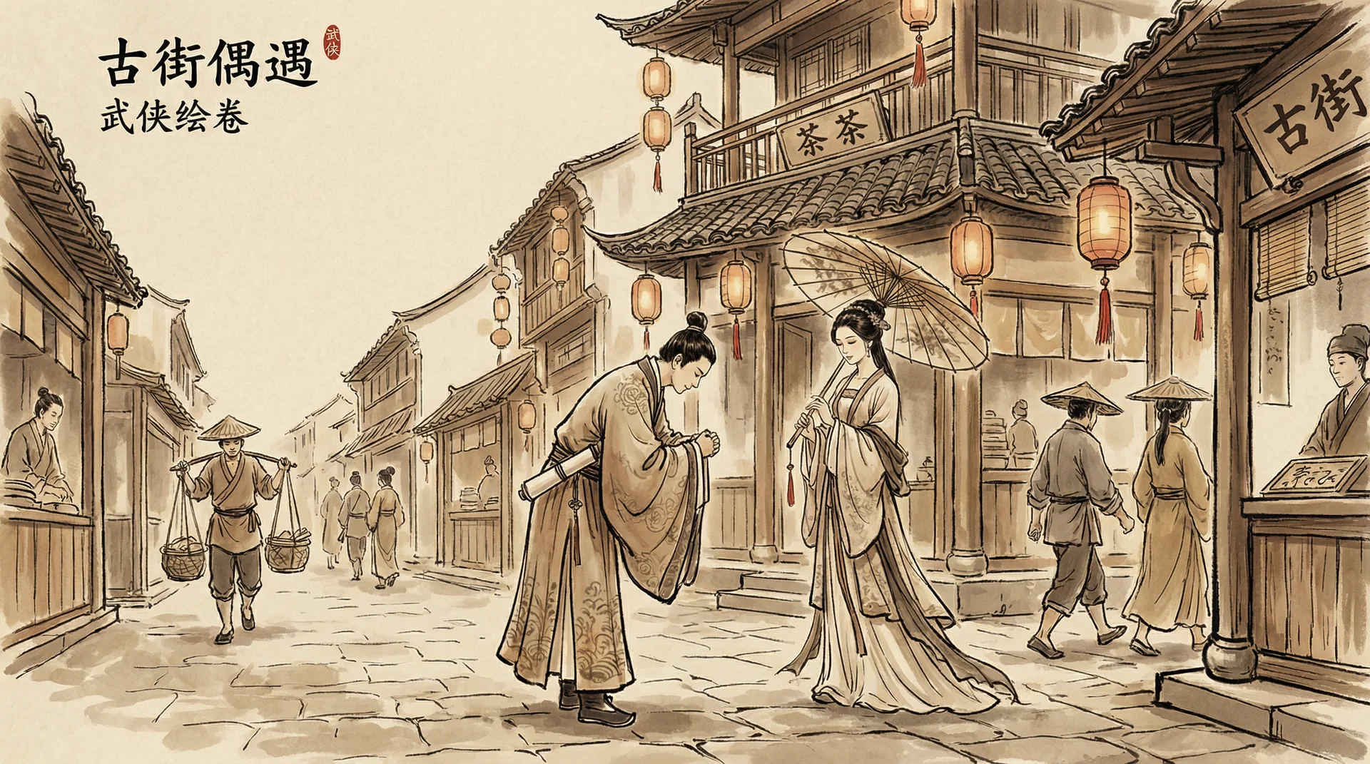 一品探花 - 古街偶遇记